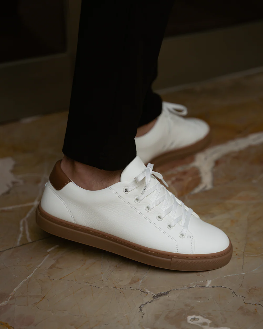 LT 01 Court Lite Gum Premium Nappa White - Image 4