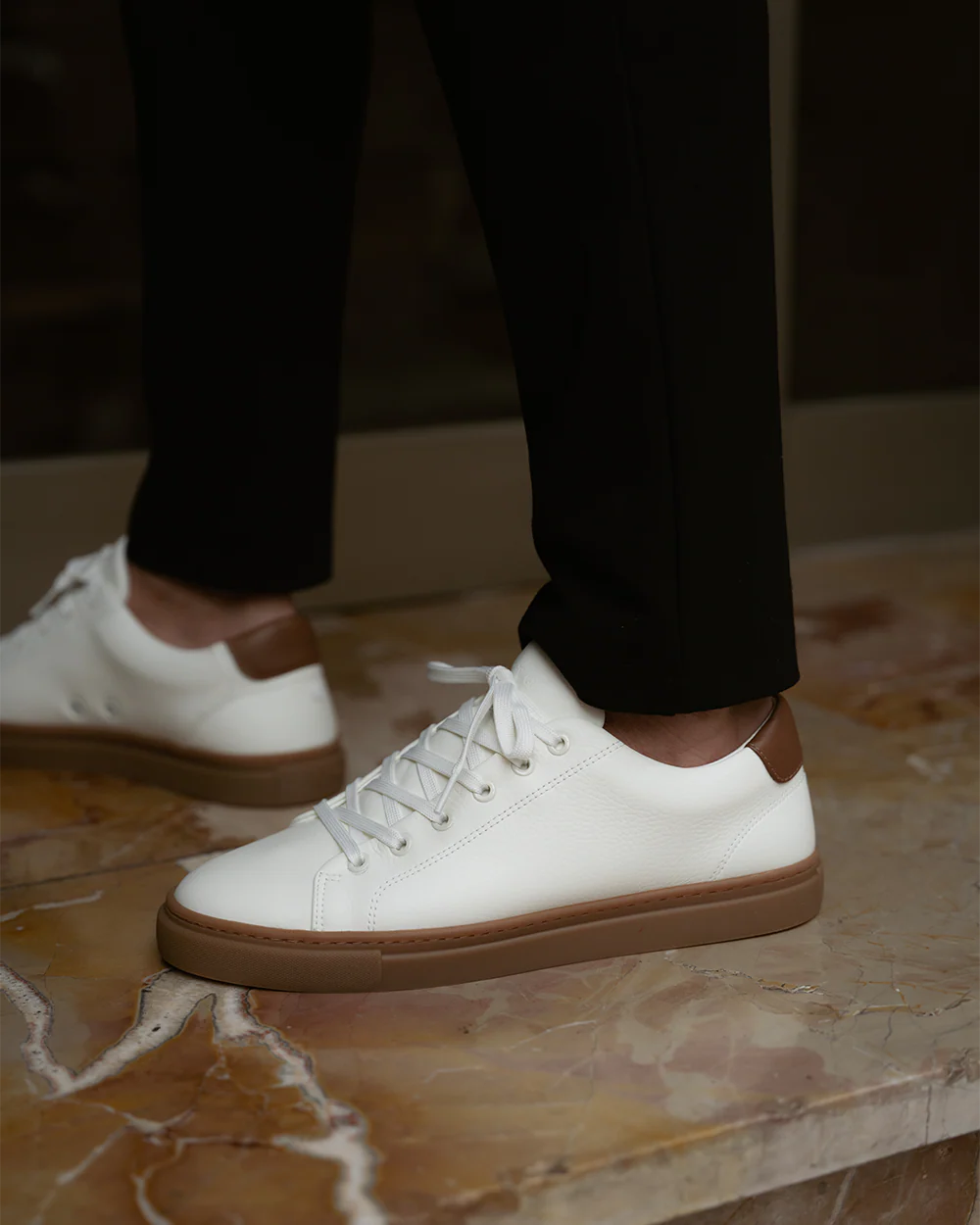 LT 01 Court Lite Gum Premium Nappa White - Image 5