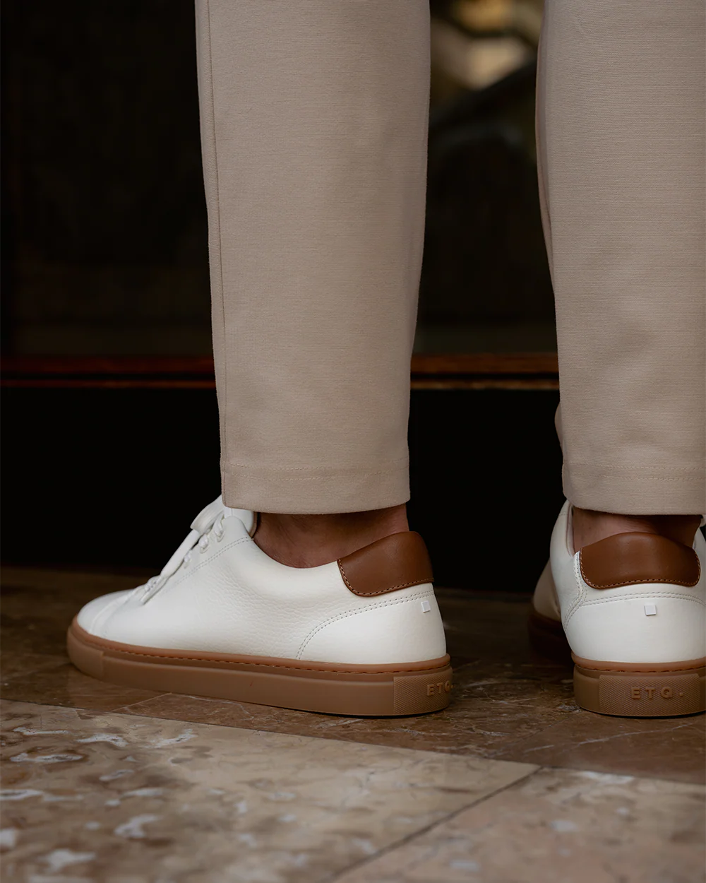LT 01 Court Lite Gum Premium Nappa White - Image 6