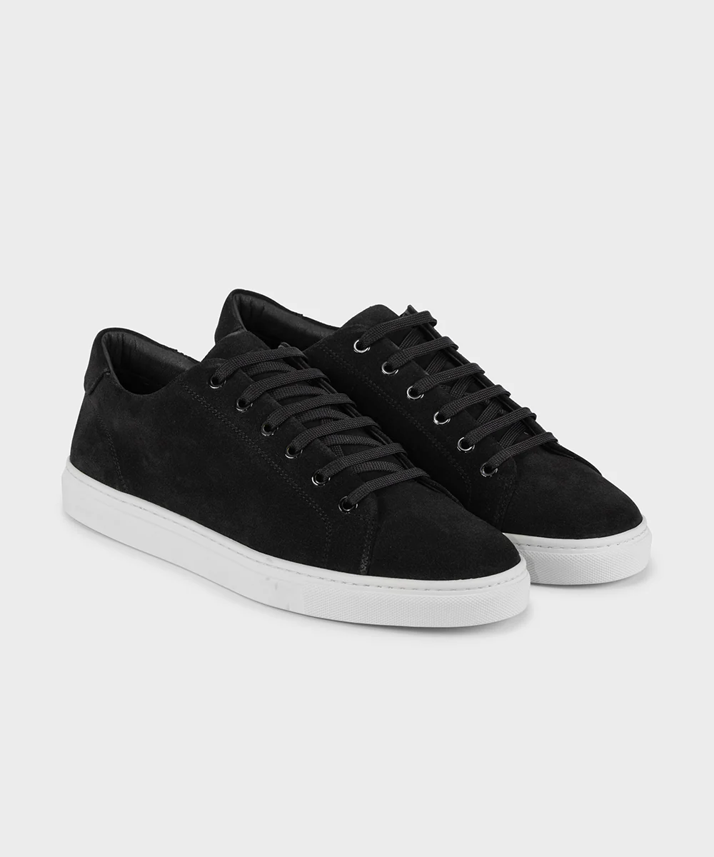LT 01 Court Lite Suede Jet Black - Image 4
