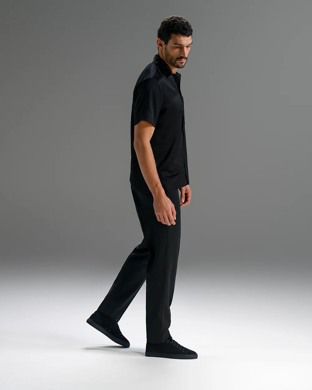 LT 01 Premium Suede Court All Black - Image 7