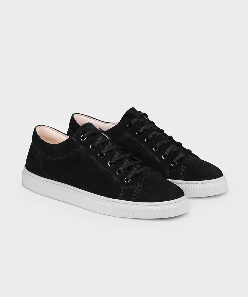 LT 01 Premium Suede Court Jet Black - Image 6