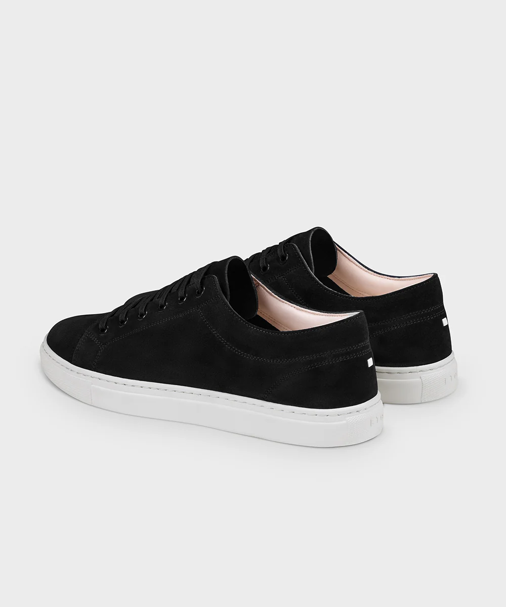 LT 01 Premium Suede Court Jet Black - Image 7