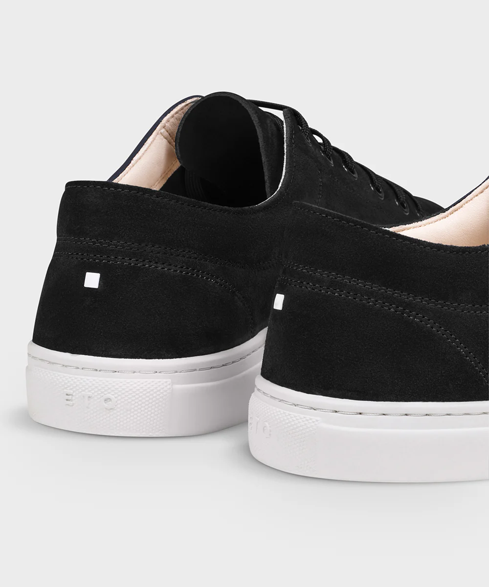 LT 01 Premium Suede Court Jet Black - Image 8