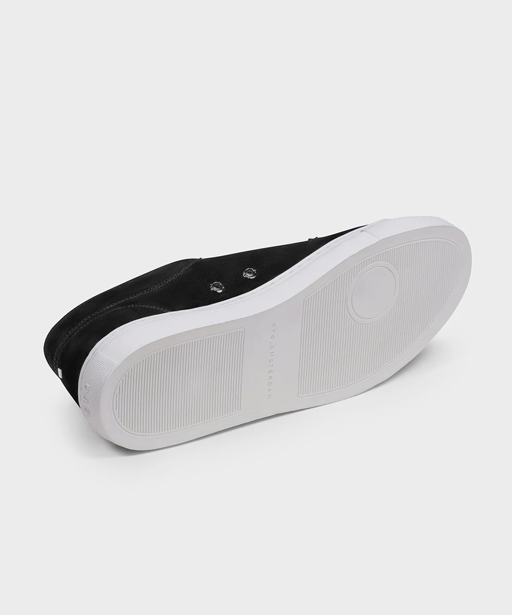 LT 01 Premium Suede Court Jet Black - Image 9