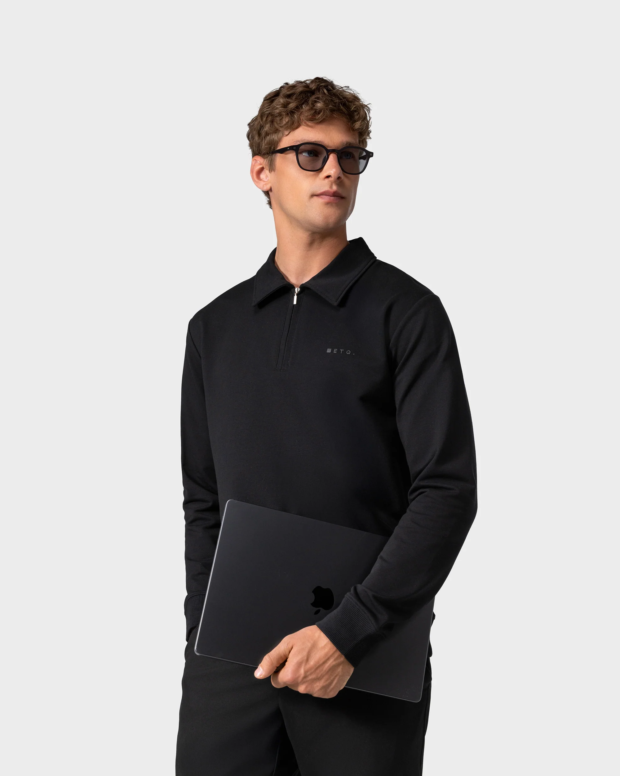SW 02 Marked Half Zip Black 2.0 - Image 7