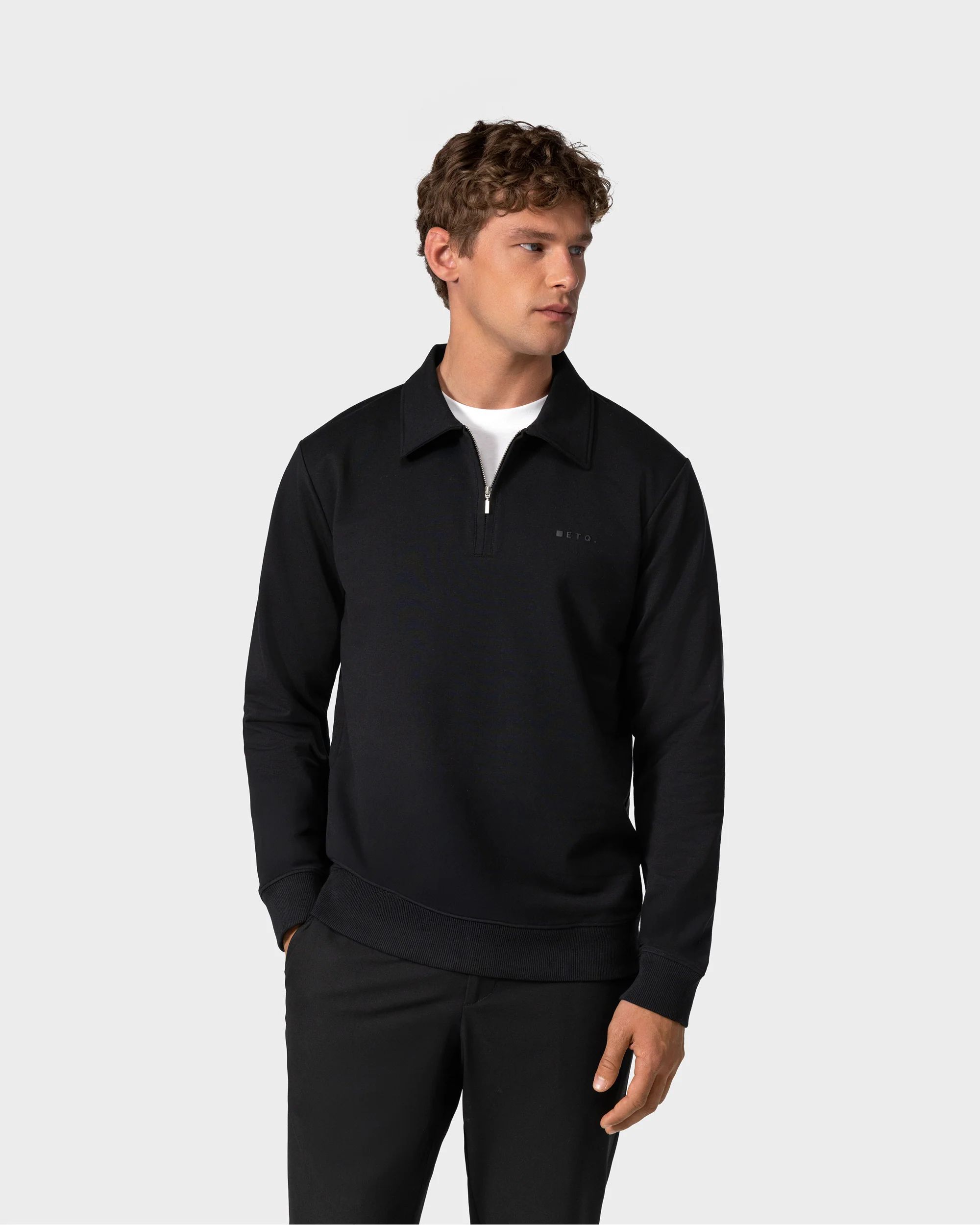 SW 02 Marked Half Zip Black 2.0 - Image 8