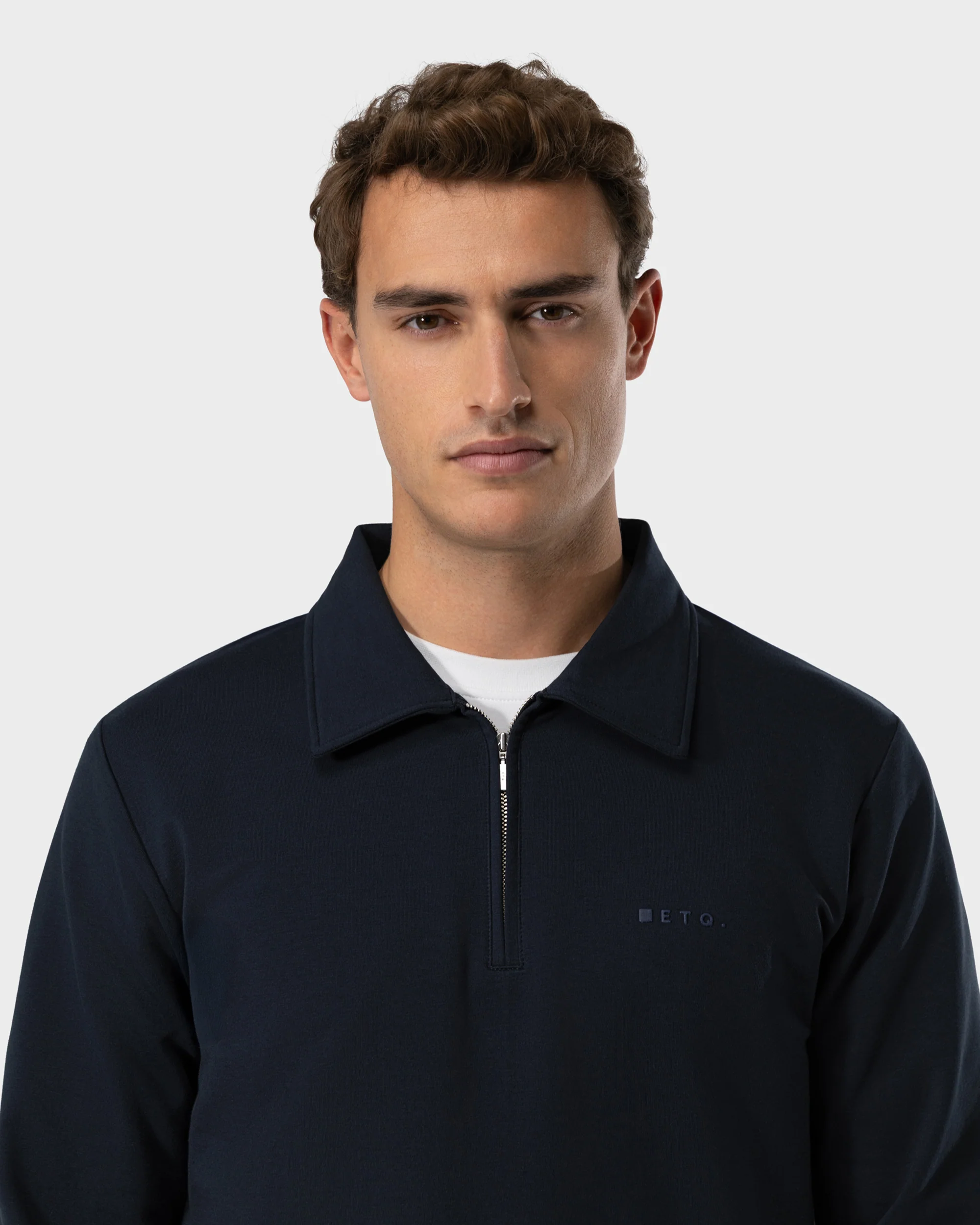 SW 02 Marked Half Zip Blueberry 2.0 - Image 3