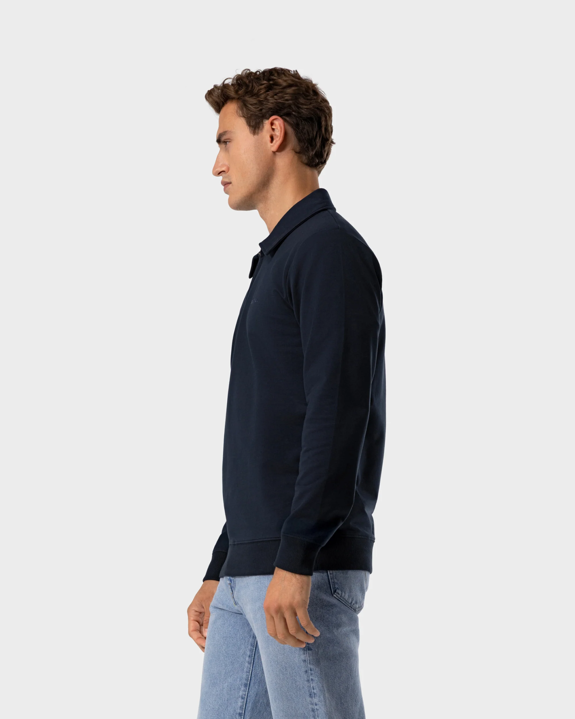 SW 02 Marked Half Zip Blueberry 2.0 - Image 4
