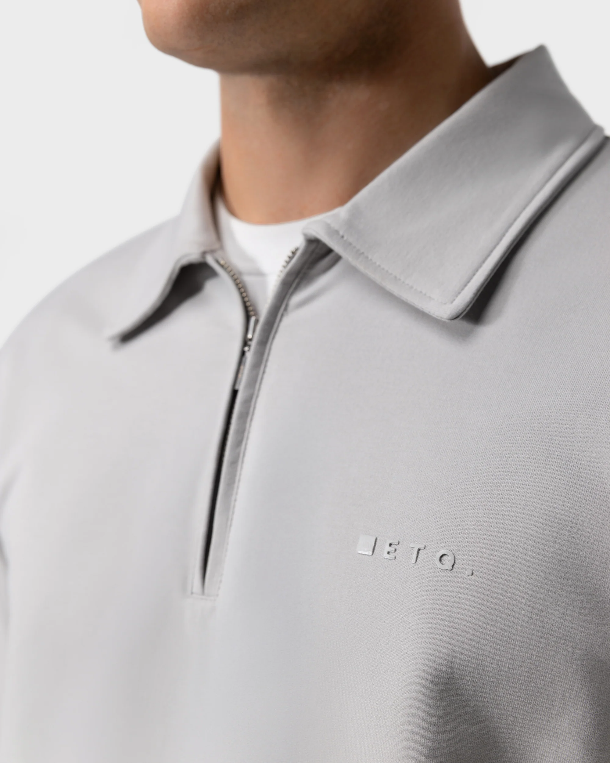 SW 02 Marked Half Zip Cement Grey 2.0 - Image 4