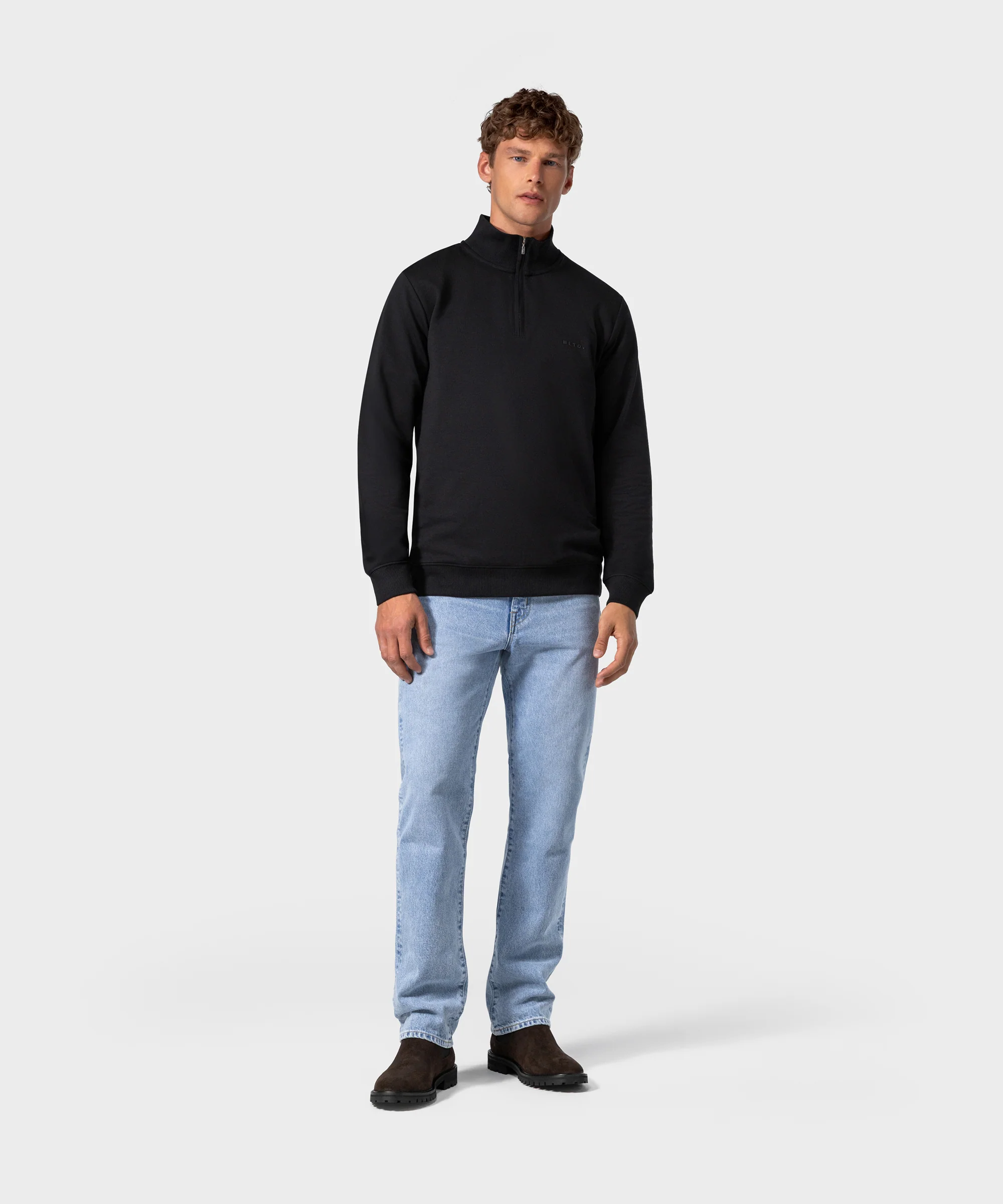 SW 03 Marked Half Zip Black - Image 10
