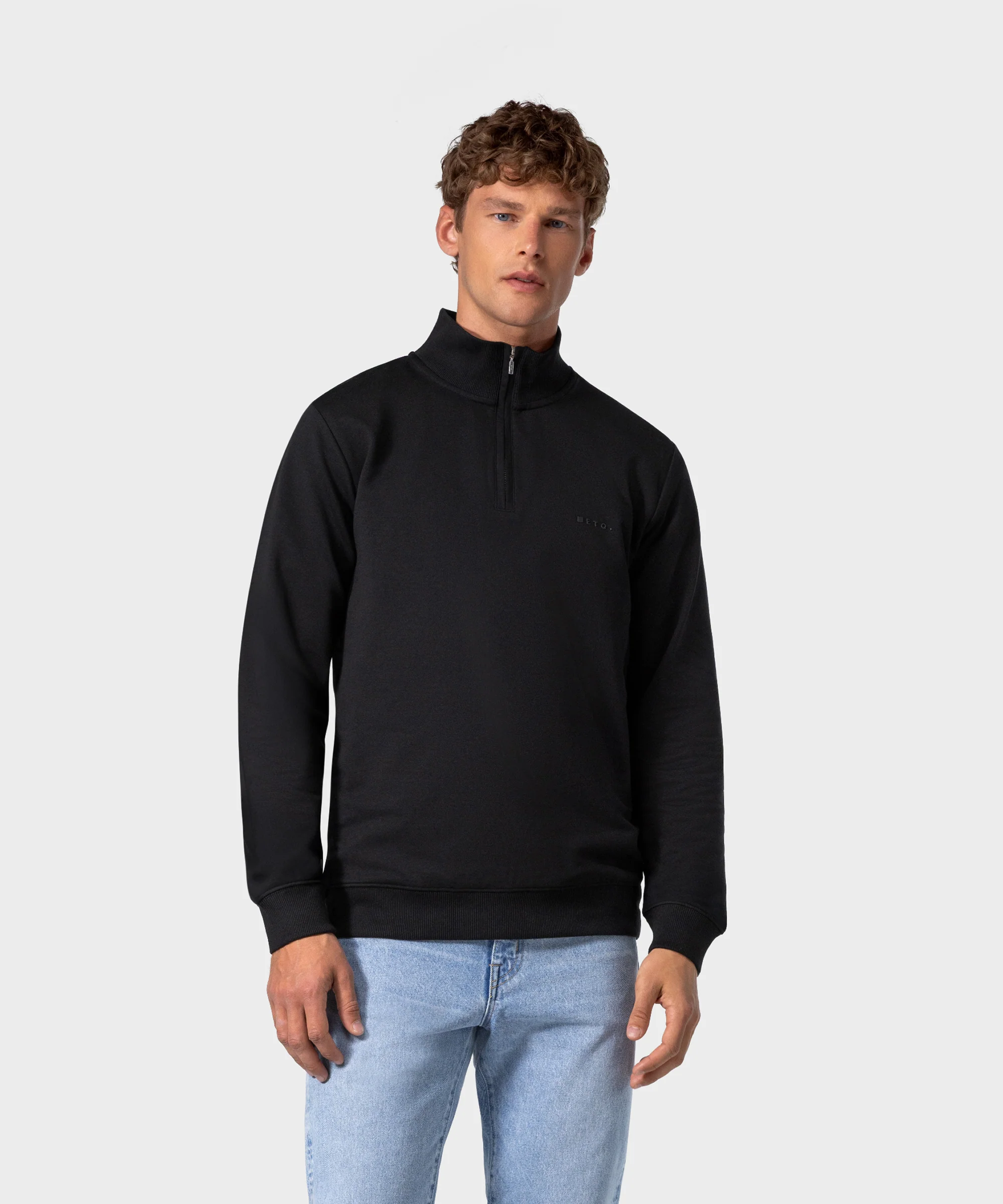 SW 03 Marked Half Zip Black - Image 3