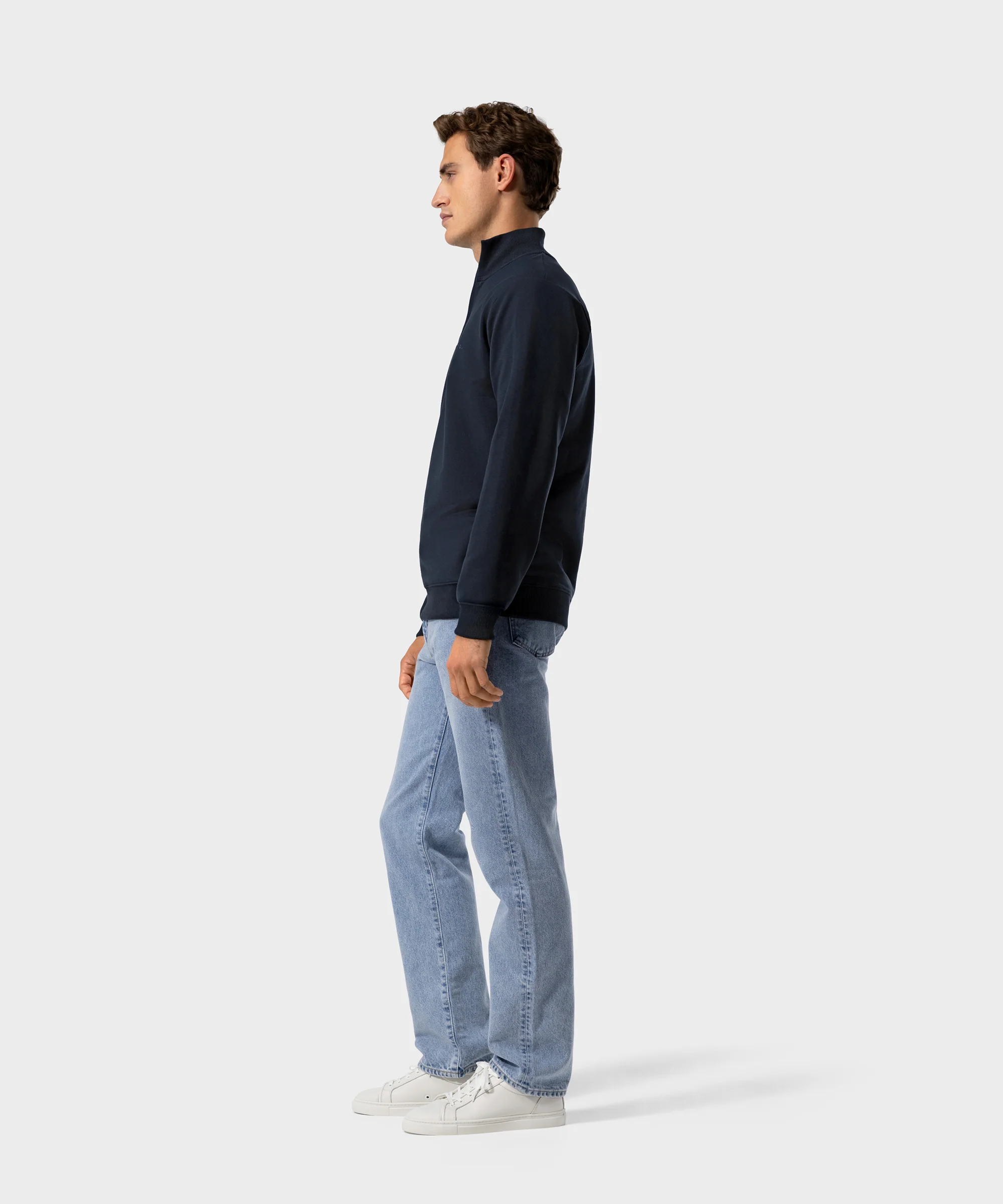 SW 03 Marked Half Zip Blueberry - Image 8