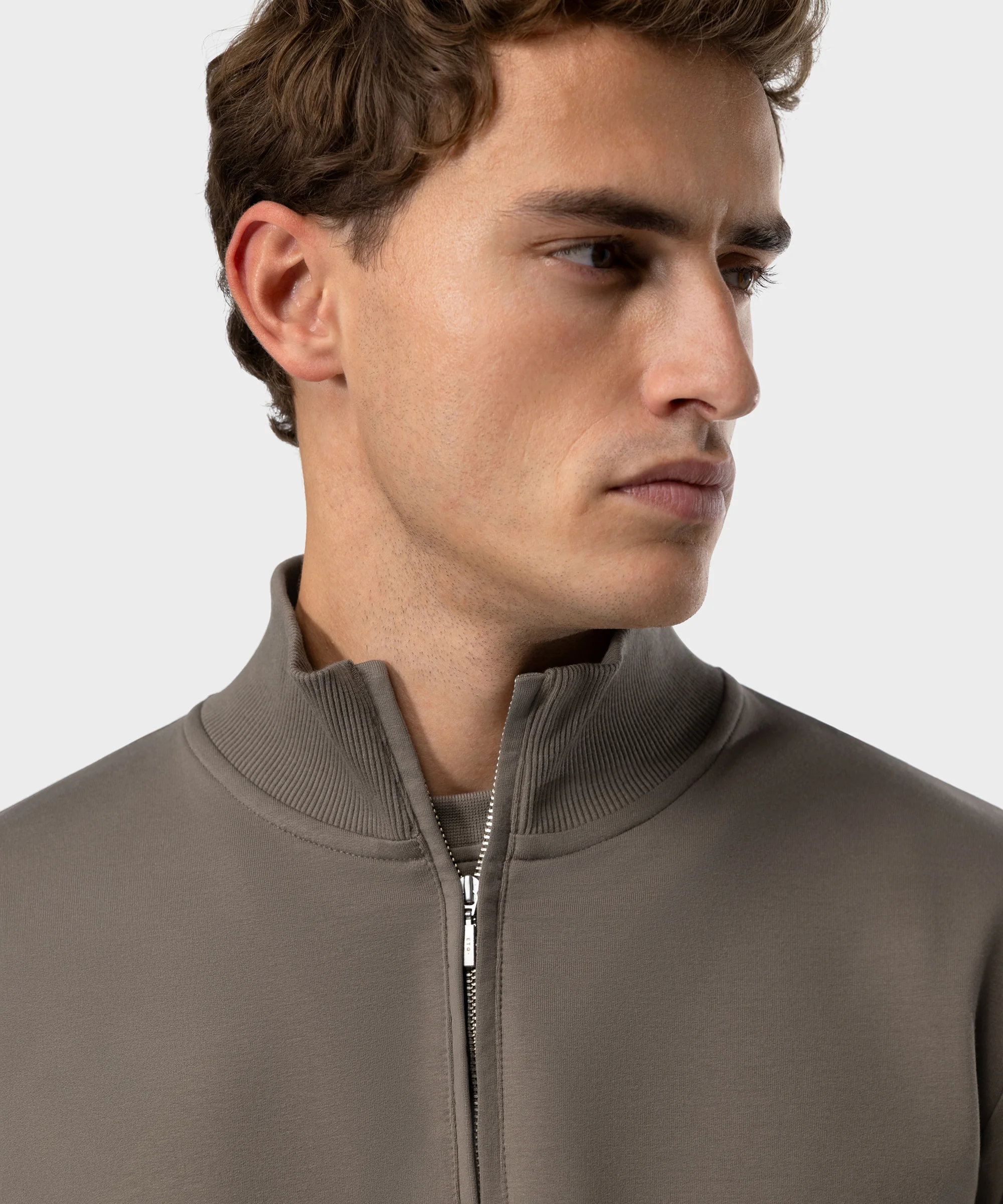 SW 03 Marked Half Zip Desert Taupe - Image 3