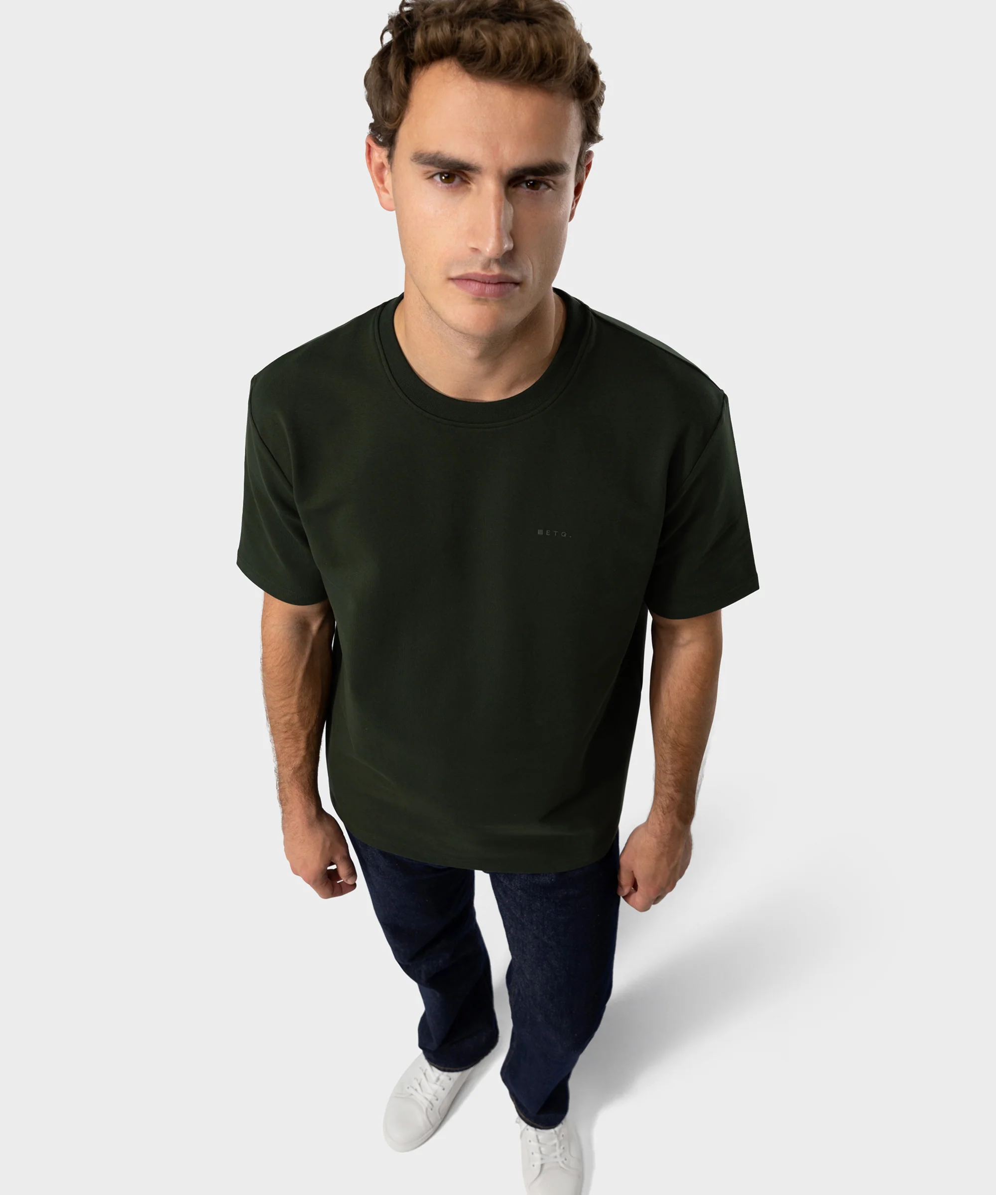 TS 02 Marked Oversized Heavyweight Forest Green - Image 3